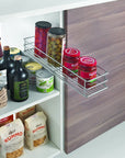 Slim Pull-Out Pantry Basket Silver - KITCHEN - Shelves and Racks - Soko and Co