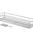 Slim Pull-Out Pantry Basket Silver - KITCHEN - Shelves and Racks - Soko and Co