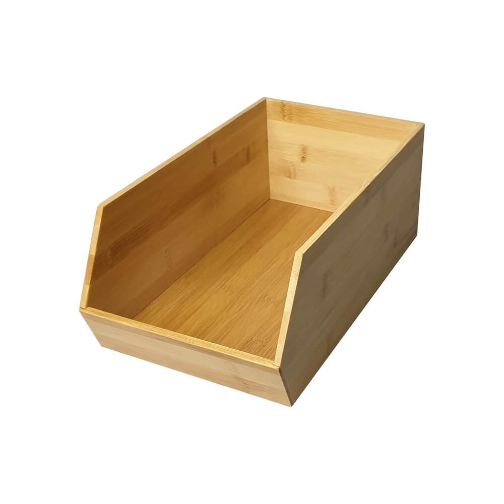 Stackable Bamboo Storage Bins