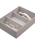 Stackers Classic 3 Compartment Deep Jewellery Tray Taupe - WARDROBE - Jewellery Storage - Soko and Co