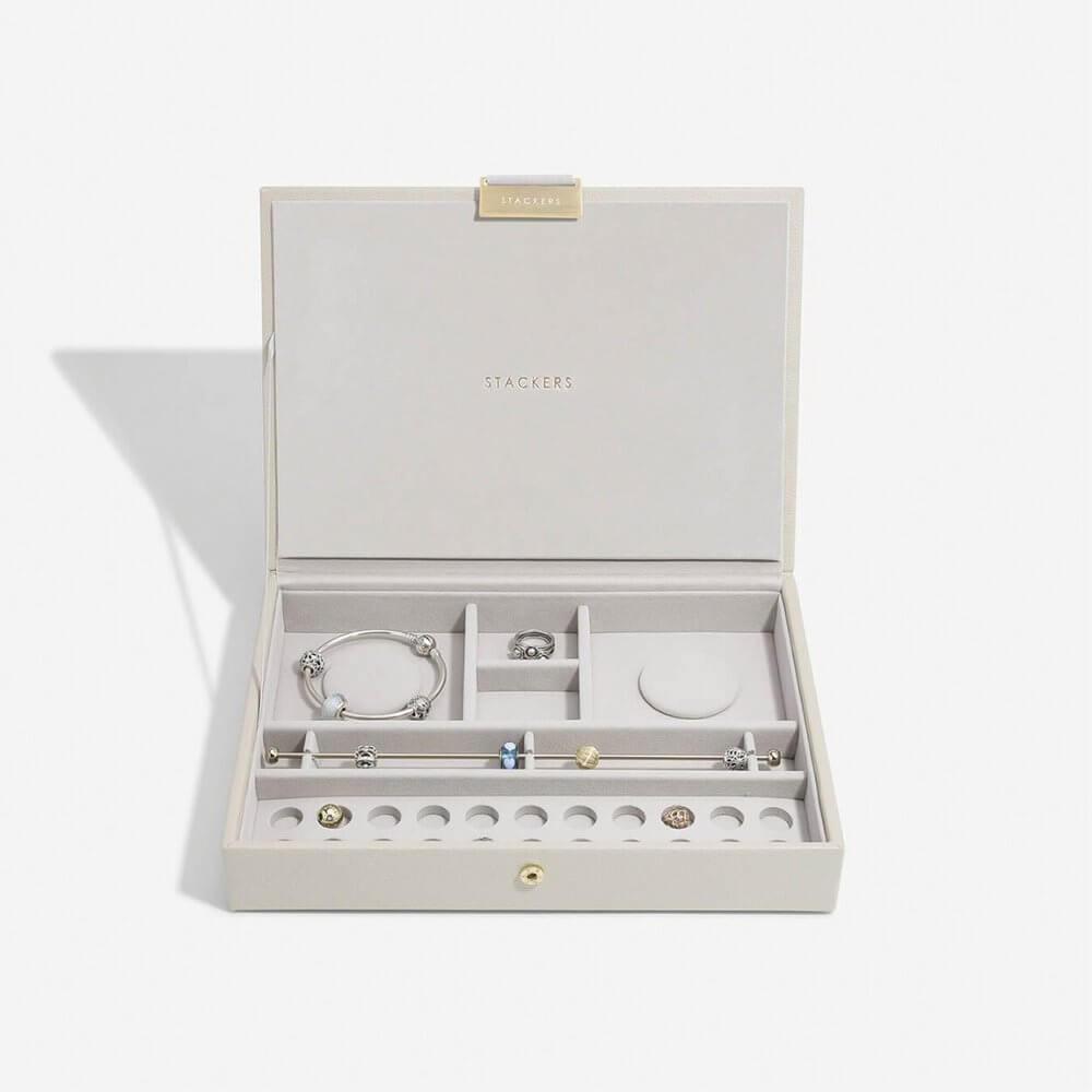 Stackers Classic Lidded Jewellery Box for Charms Oatmeal – Soko Co
