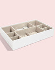 Stackers Supersize 11 Compartment Deep Jewellery Tray White - WARDROBE - Jewellery Storage - Soko and Co