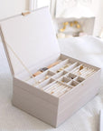 Stackers Supersize Jewellery Tray Set Taupe - WARDROBE - Jewellery Storage - Soko and Co