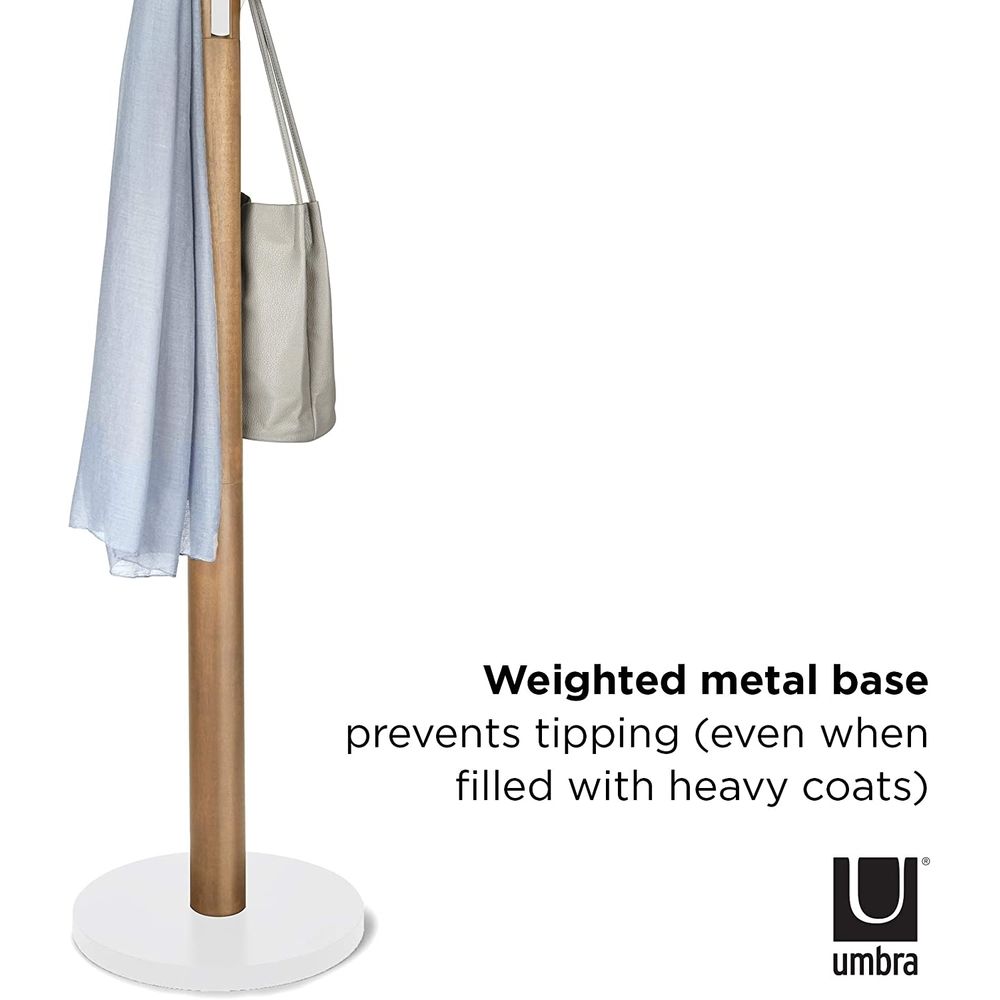 Umbra Flapper Hat & Coat Rack Natural & White - HOME STORAGE - Hat and Coat Racks - Soko and Co