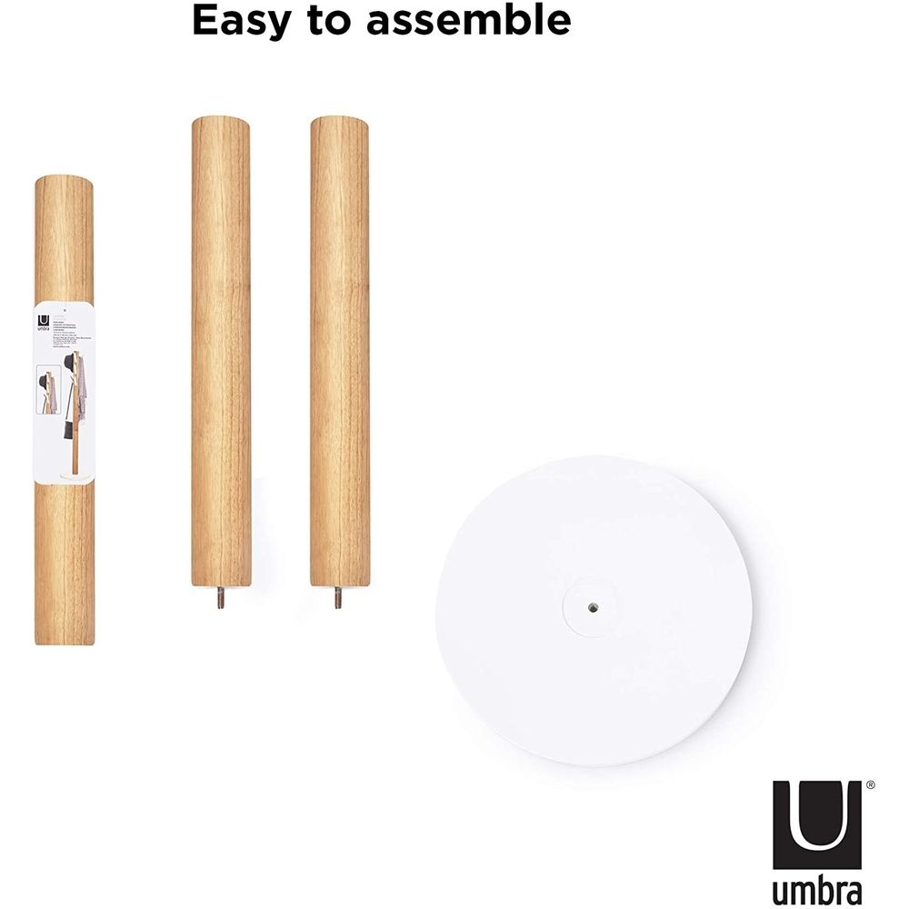 Umbra Flapper Hat & Coat Rack Natural & White - HOME STORAGE - Hat and Coat Racks - Soko and Co