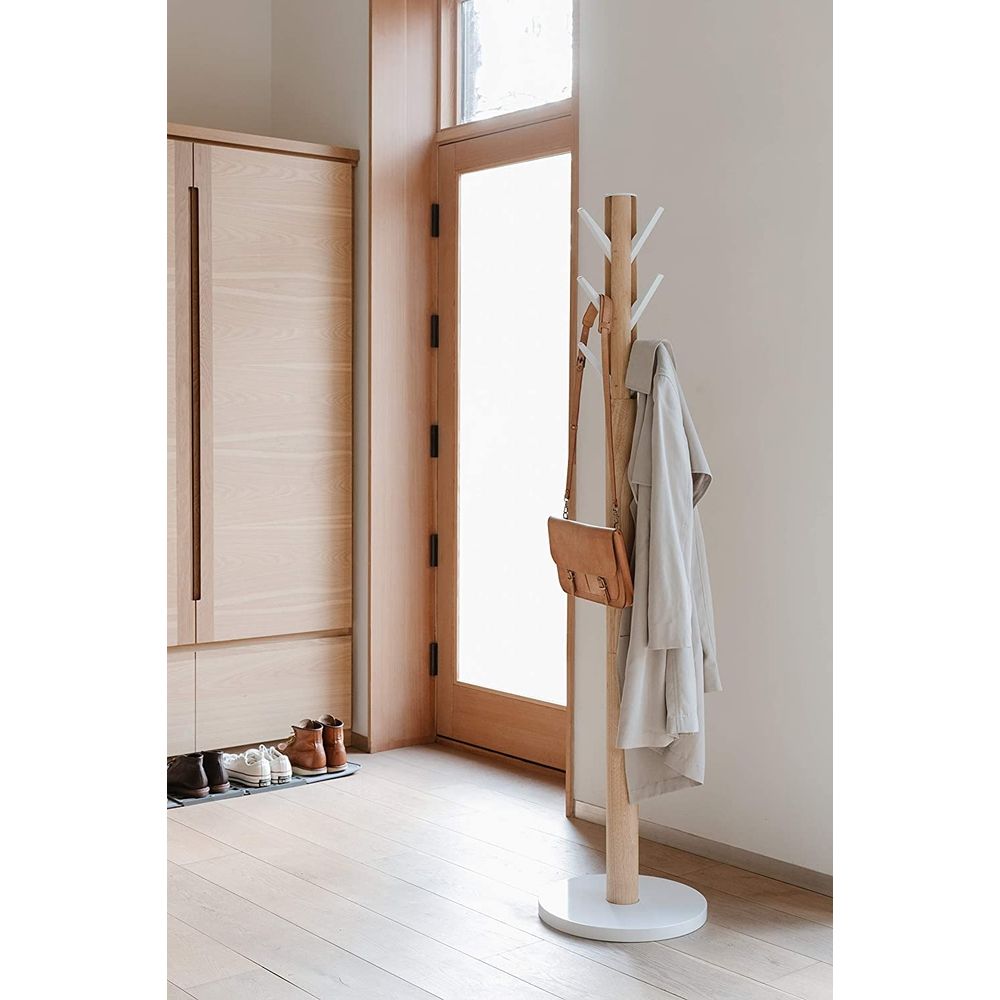 Umbra Flapper Hat & Coat Rack Natural & White - HOME STORAGE - Hat and Coat Racks - Soko and Co