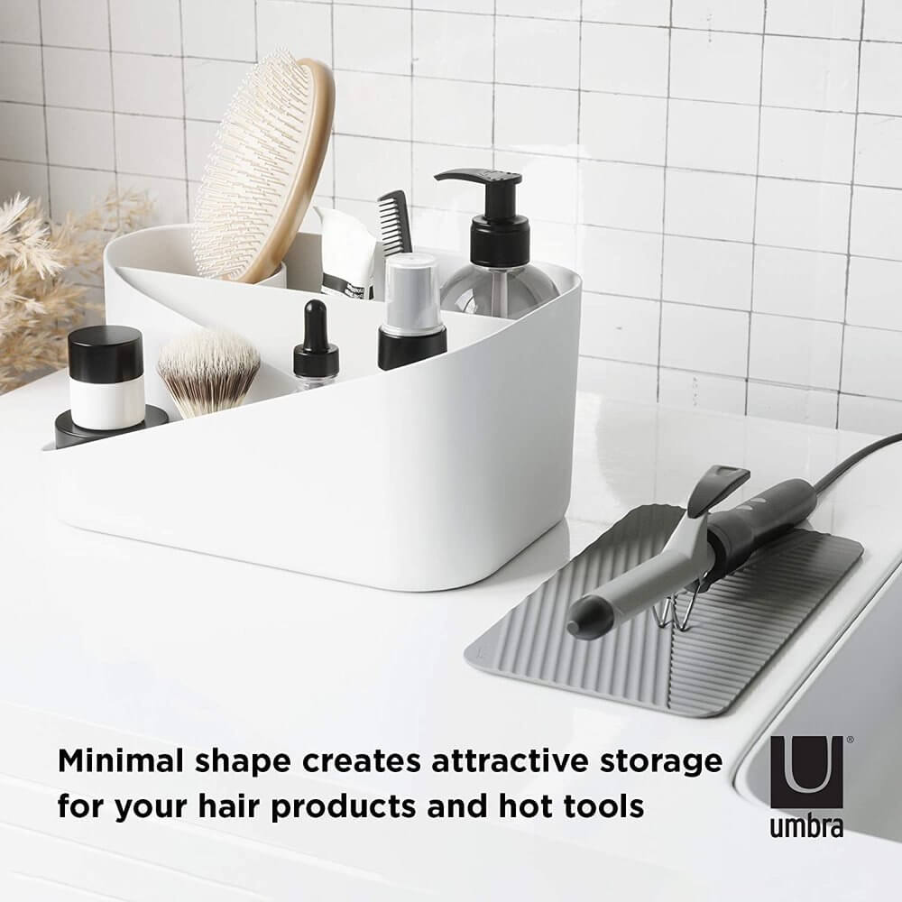 Umbra Glam Hair Tool Organiser White - BATHROOM - Makeup Storage - Soko and Co