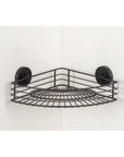 Vac Lock Suction Corner Shower Shelf Matte Black - BATHROOM - Suction - Soko and Co