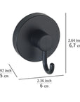 Vac Lock Suction Hooks 2 Pack Matte Black - BATHROOM - Suction - Soko and Co