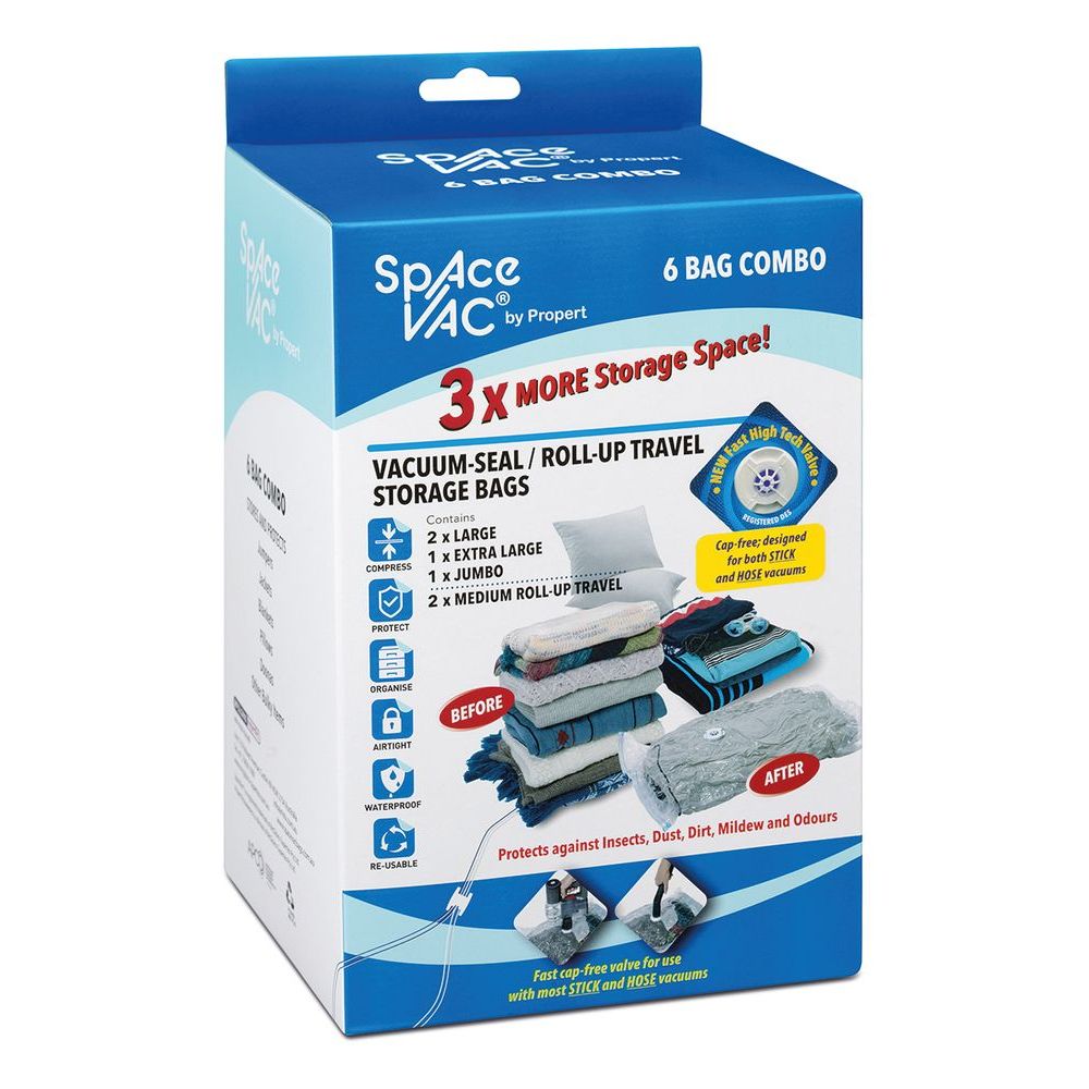 8 Pack Vacuum Storage Bags Blue Space Saver, Jumbo Cube Extra