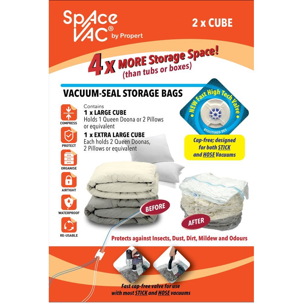 Vacuum Seal Storage Cubes 2 Pack - WARDROBE - Storage - Soko and Co