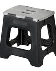 Vigar 32cm Compact Folding Step Stool Black & Grey - LAUNDRY - Ladders - Soko and Co