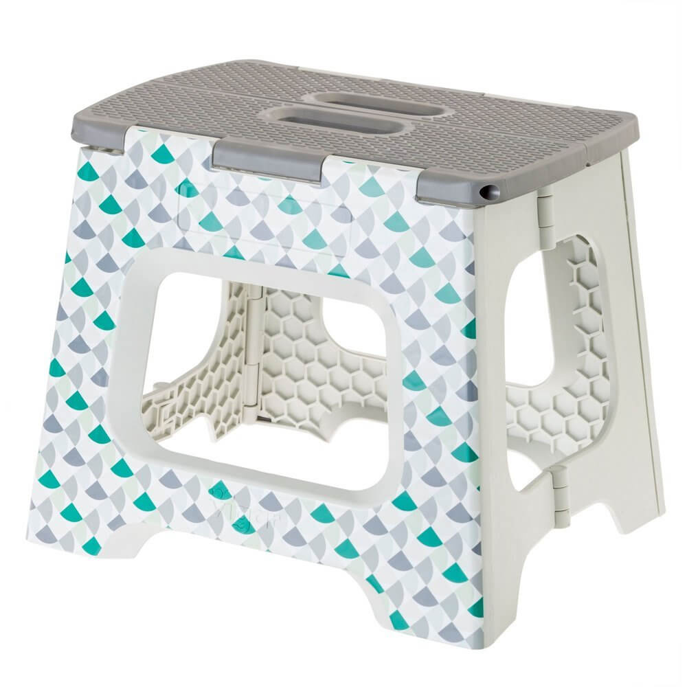 Vigar 32cm Compact Folding Step Stool Geom - LAUNDRY - Ladders - Soko and Co