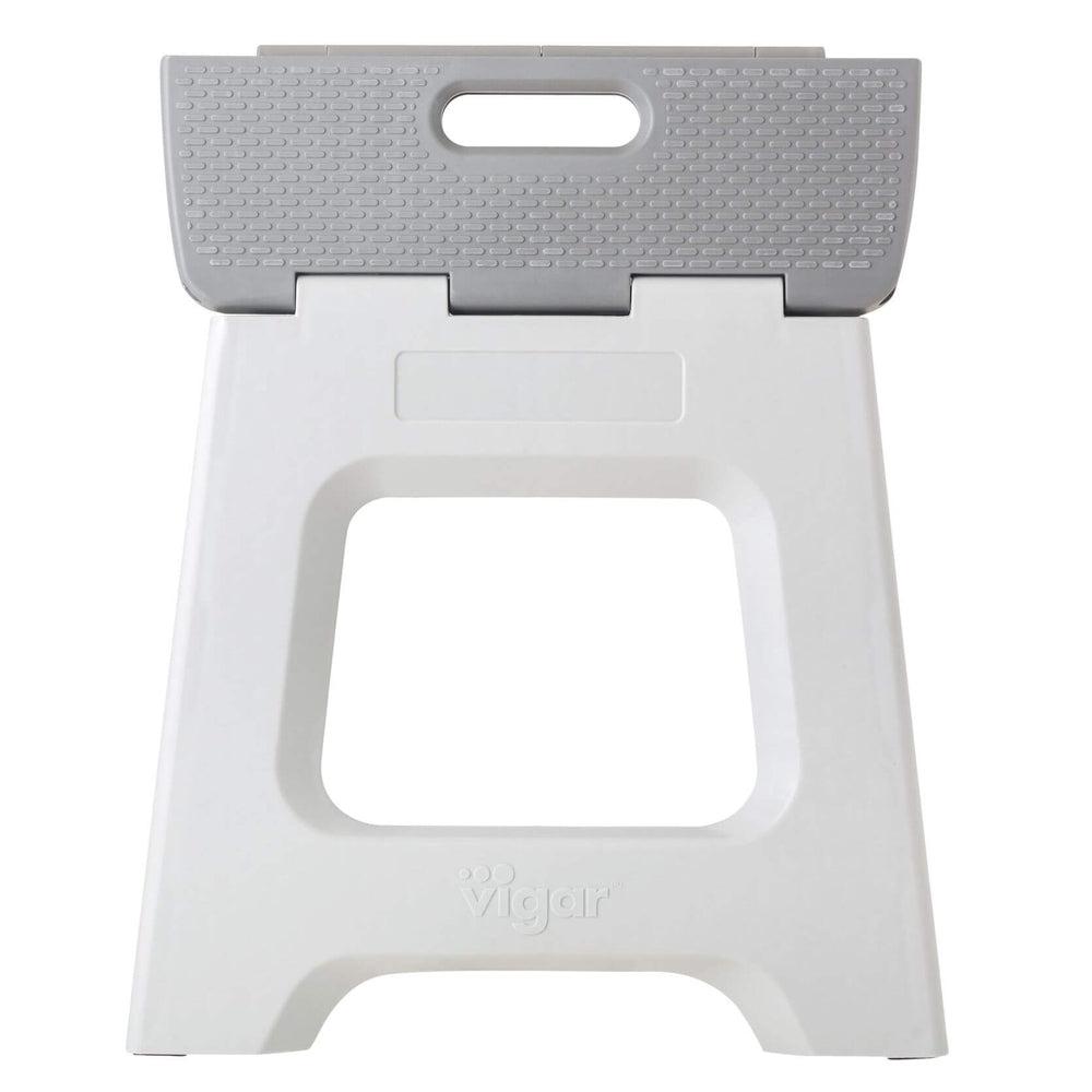 Vigar 32cm Compact Folding Step Stool Grey - LAUNDRY - Ladders - Soko and Co