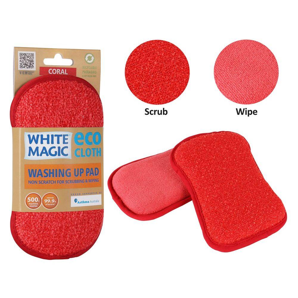 White Magic Eco Dish Washing Sponge Coral - KITCHEN - Sink - Soko and Co