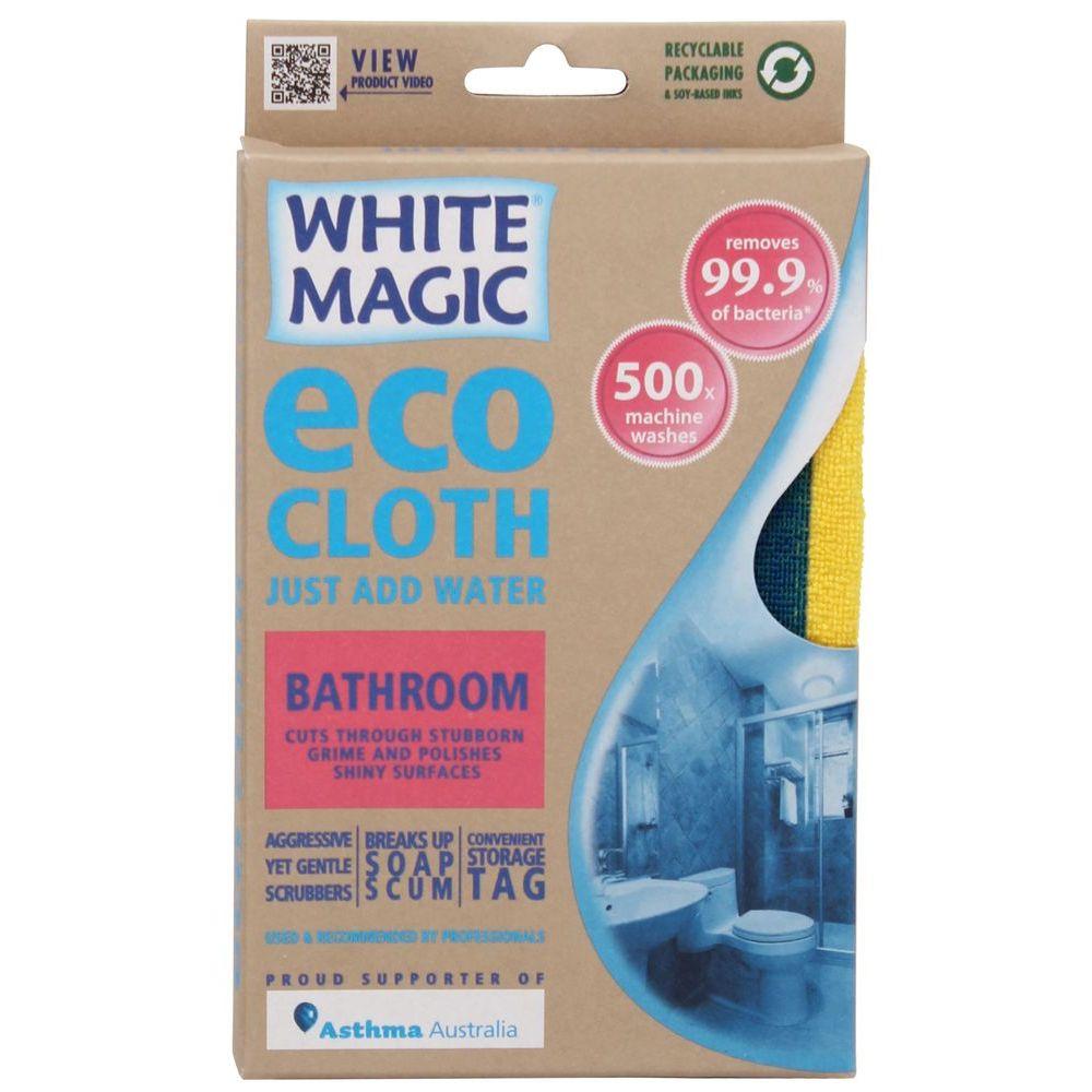 White Magic Microfibre Bathroom Eco Cloth - LAUNDRY - Cleaning - Soko and Co