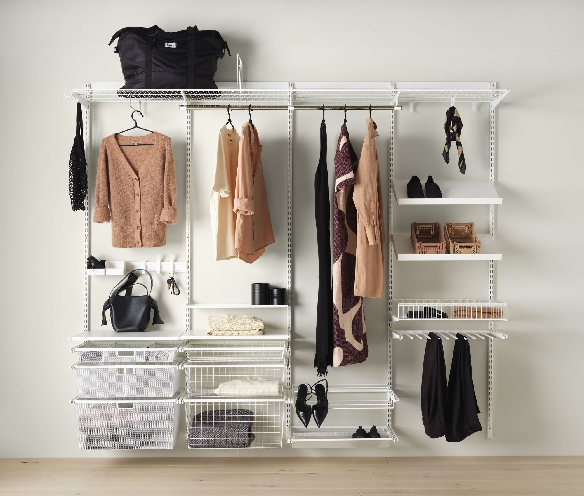 20% Off White Elfa - Custom and Modular Shelving System