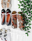 12 Pair Over Door Shoe Organiser PEVA - WARDROBE - Shoe Storage - Soko and Co
