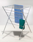 12 Rail X-Frame Collapsible Clothes Airer Silver - LAUNDRY - Airers - Soko and Co