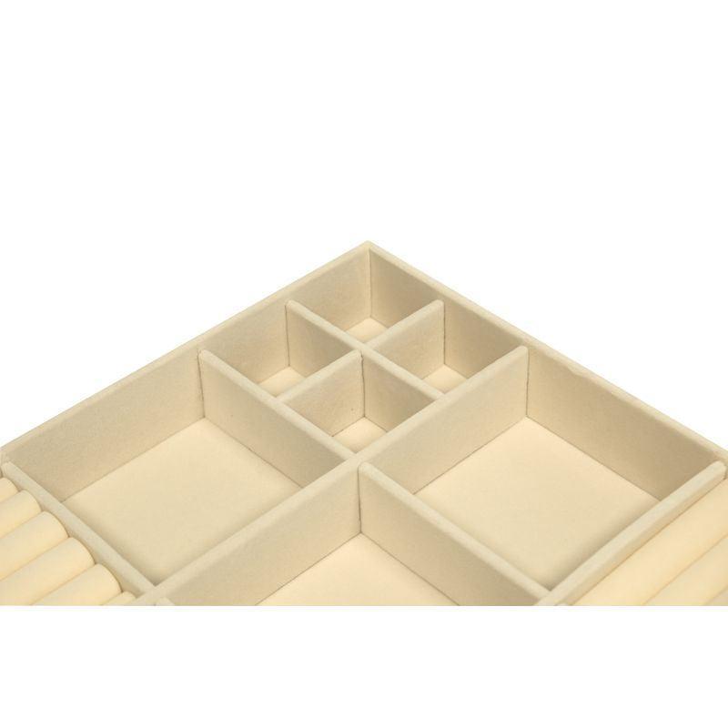 15 Compartment Velvet Jewellery Tray White - WARDROBE - Jewellery Storage - Soko and Co