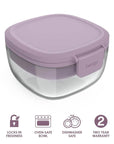 3 Compartment Lunch Box Lavender