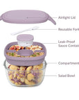 3 Compartment Lunch Box Lavender