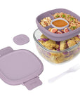 3 Compartment Lunch Box Lavender