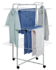 42 Rail Tower Clothes Airer on Wheels White - LAUNDRY - Airers - Soko and Co