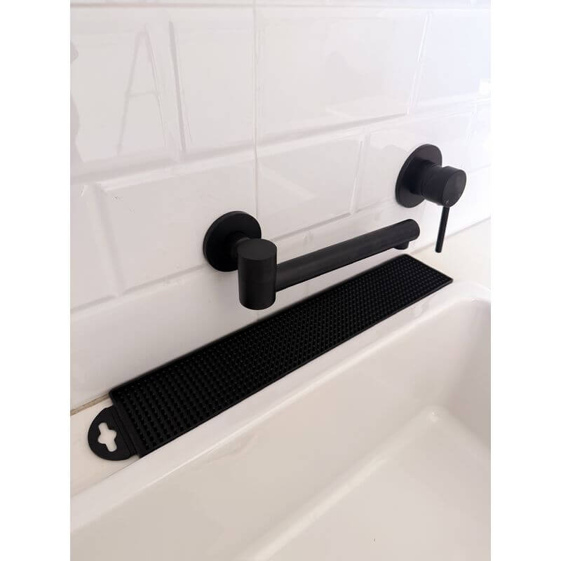 42cm Slim Silicone Dish Drying Mat Black - KITCHEN - Dish Racks and Mats - Soko and Co