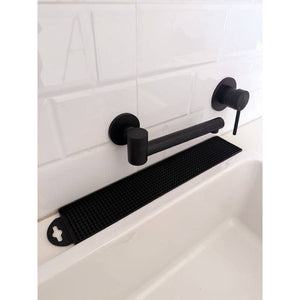 42cm Slim Silicone Dish Drying Mat Black - KITCHEN - Dish Racks and Mats - Soko and Co