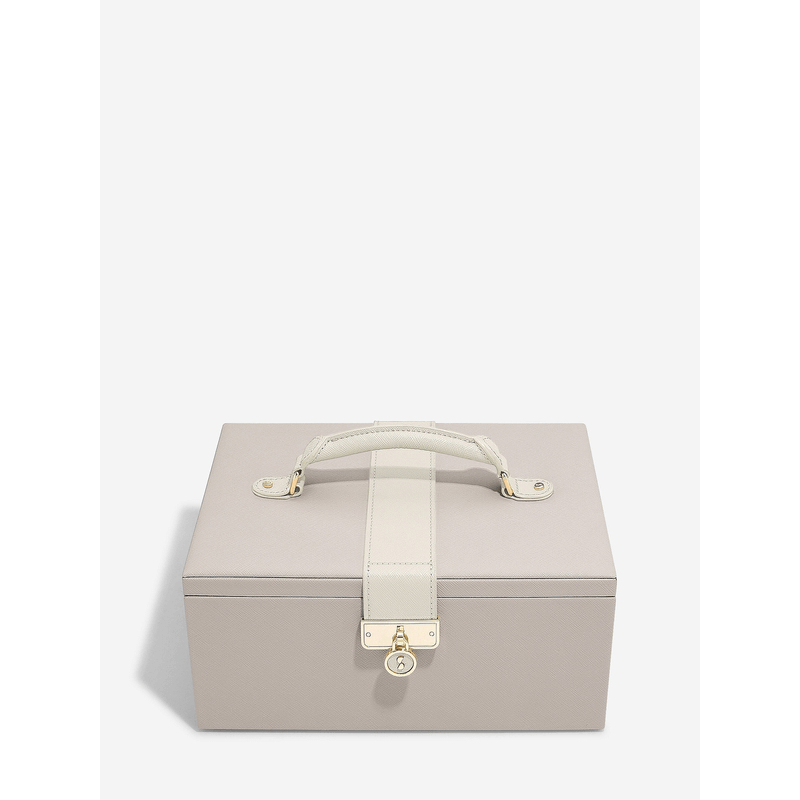 Taupe Classic Two Tone Jewellery Box - WARDROBE - Jewellery Storage - Soko and Co