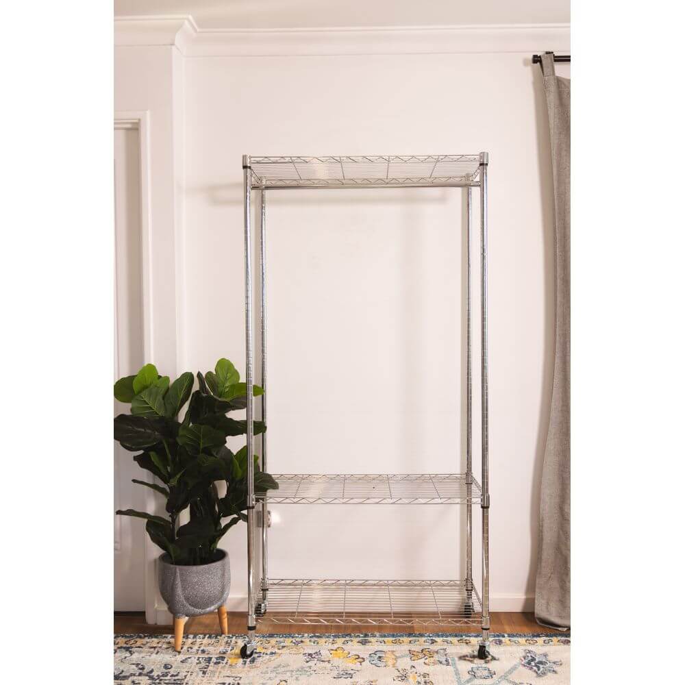 Adjustable Heavy Duty Wardrobe Shelving Unit 120cm - WARDROBE - Garment Racks - Soko and Co