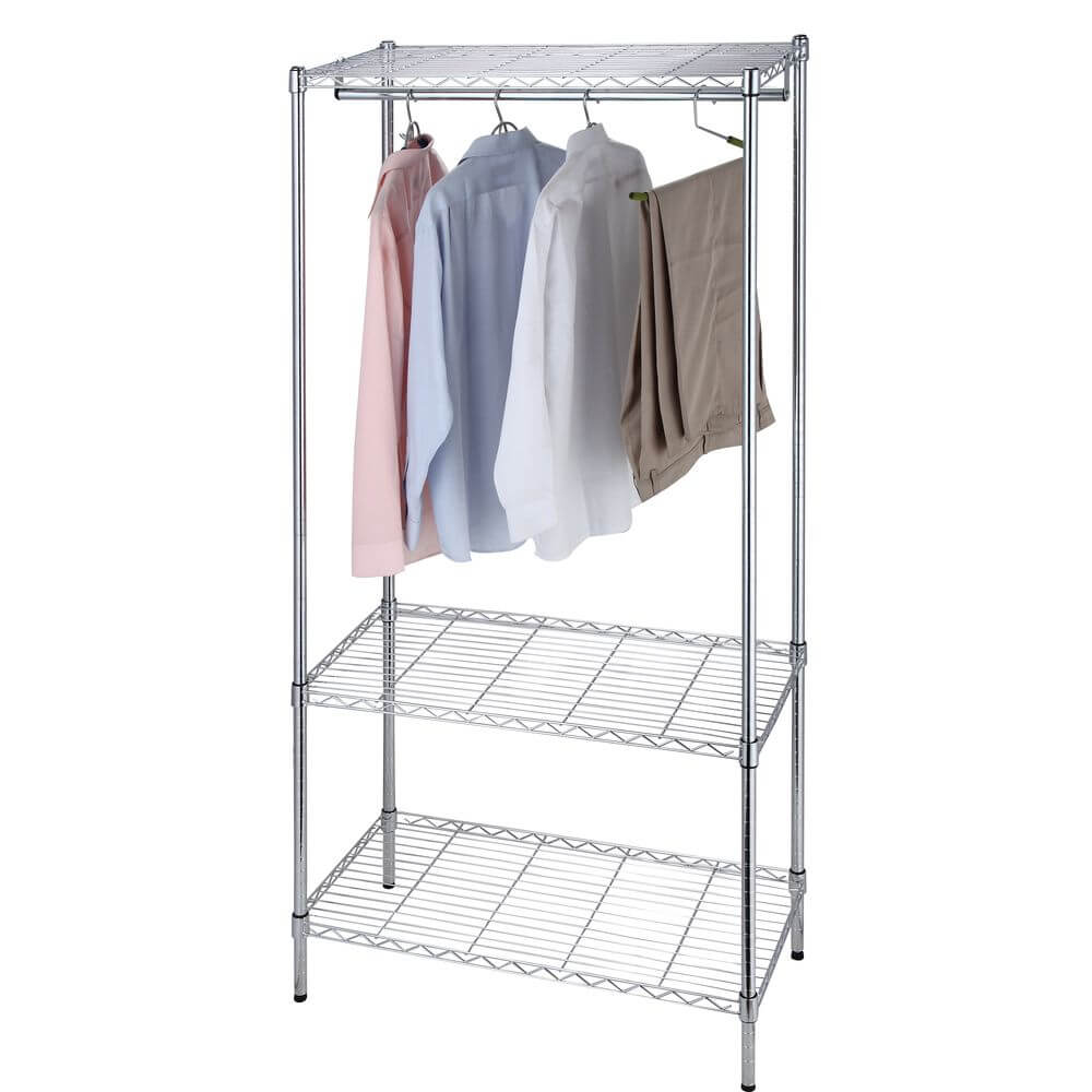 Adjustable Heavy Duty Wardrobe Shelving Unit 90cm - WARDROBE - Garment Racks - Soko and Co