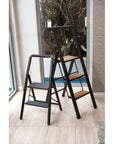 Alu Design 2 Step Compact Step Ladder Black - LAUNDRY - Ladders - Soko and Co