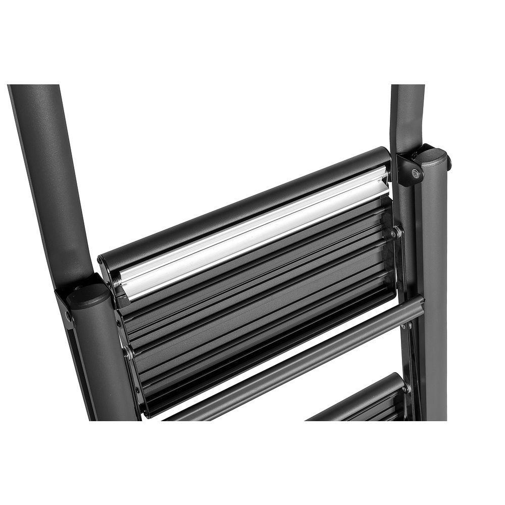 Alu Design 2 Step Compact Step Ladder Black - LAUNDRY - Ladders - Soko and Co