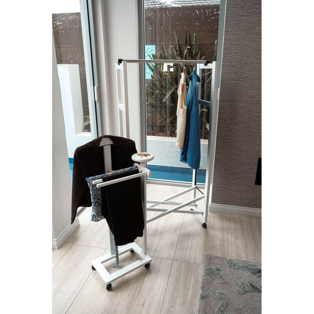 Antimo Clothes Valet Stand White - WARDROBE - Storage - Soko and Co