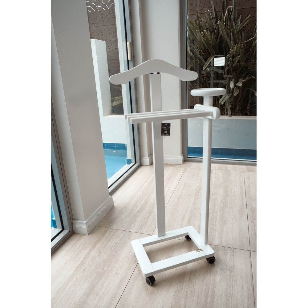 Antimo Clothes Valet Stand White - WARDROBE - Storage - Soko and Co