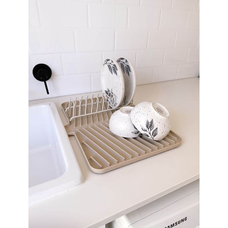Ari Dish Draining Board Cream - KITCHEN - Dish Racks and Mats - Soko and Co
