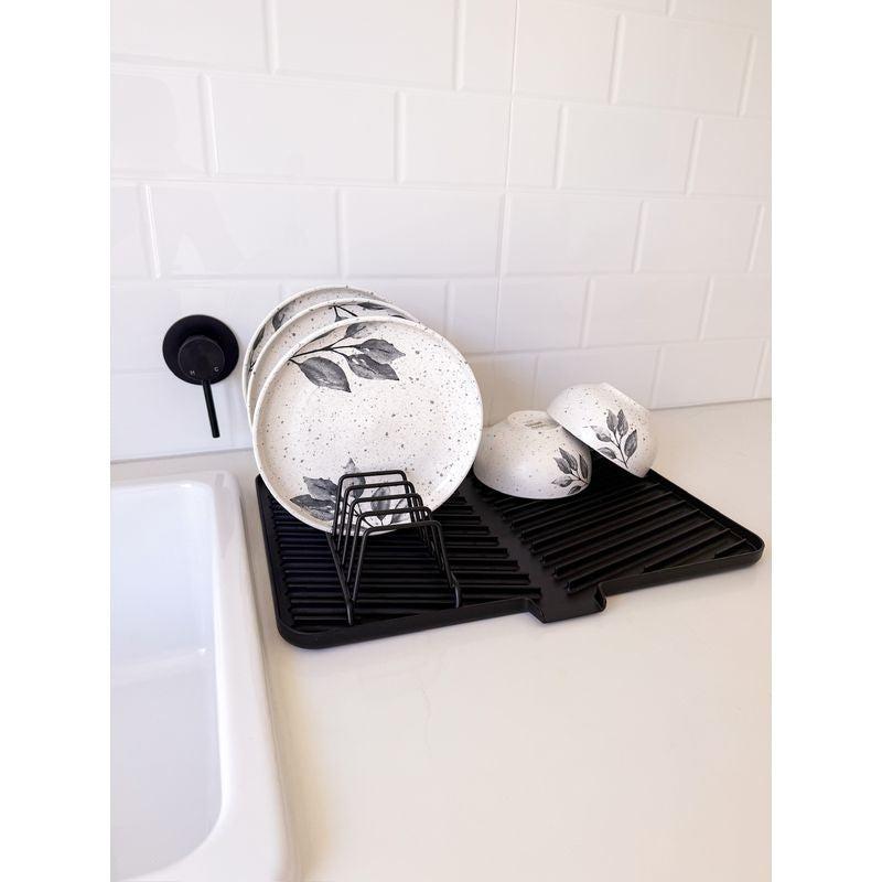 Ari Dish Draining Board Graphite - KITCHEN - Dish Racks and Mats - Soko and Co