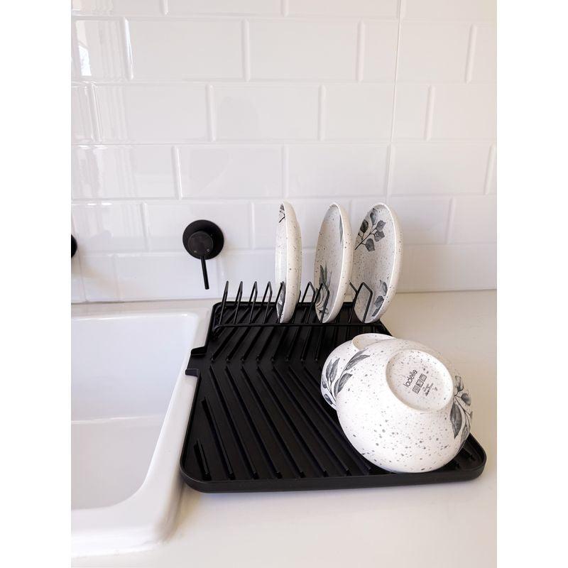 Ari Dish Draining Board Graphite - KITCHEN - Dish Racks and Mats - Soko and Co