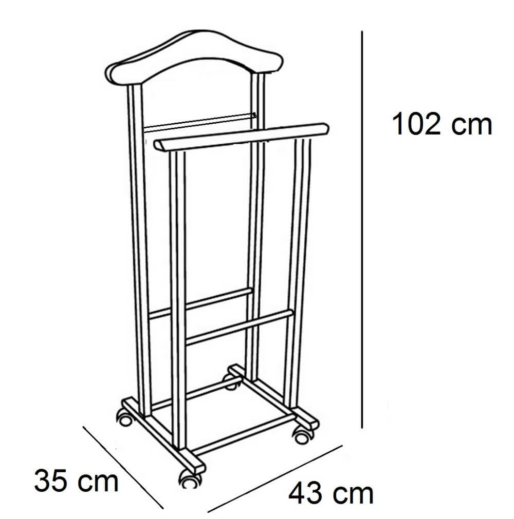 Atri Clothes Valet Stand Natural - WARDROBE - Storage - Soko and Co