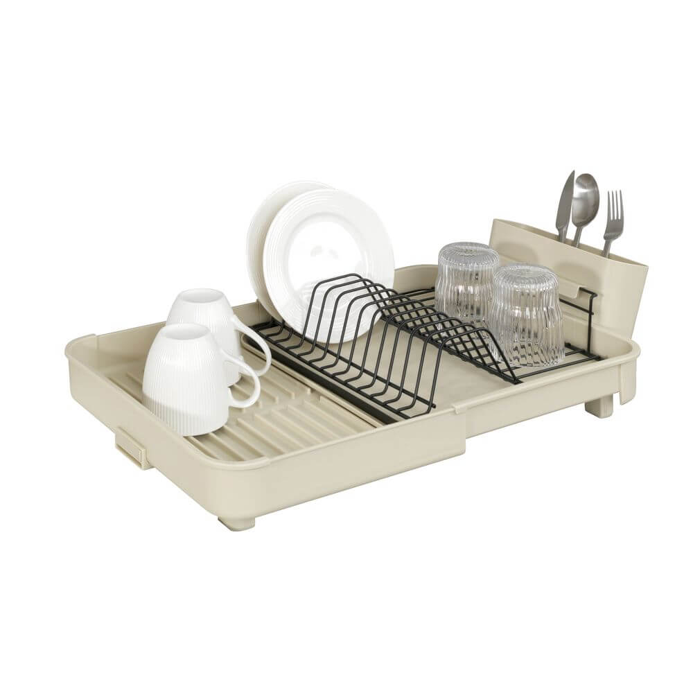 Avera Stainless Steel Expandable Dish Rack Cream - KITCHEN - Dish Racks and Mats - Soko and Co