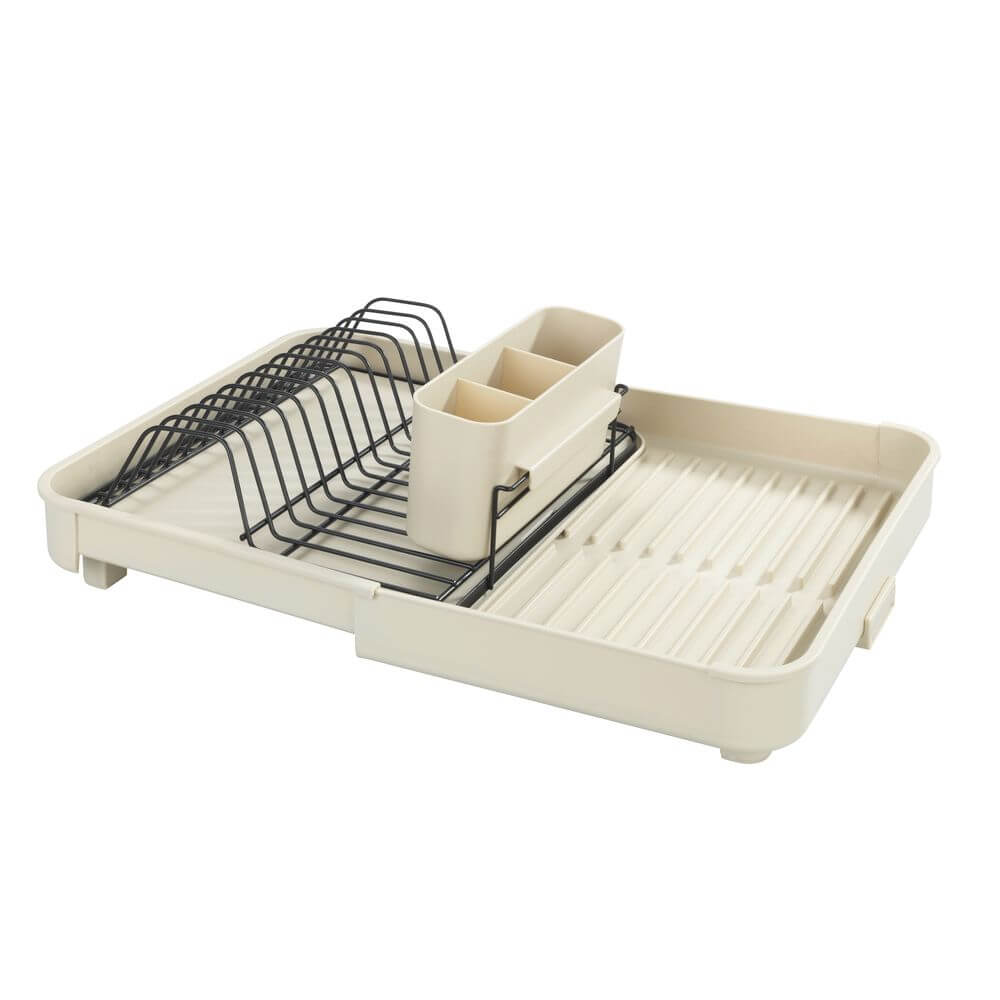 Avera Stainless Steel Expandable Dish Rack Cream - KITCHEN - Dish Racks and Mats - Soko and Co