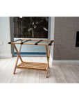 Bamboo Luggage Rack - WARDROBE - Storage - Soko and Co