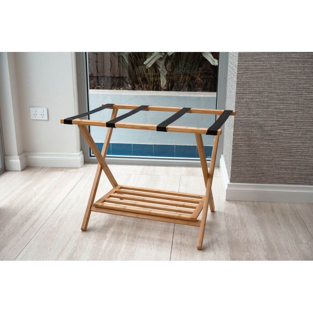 Bamboo Luggage Rack - WARDROBE - Storage - Soko and Co