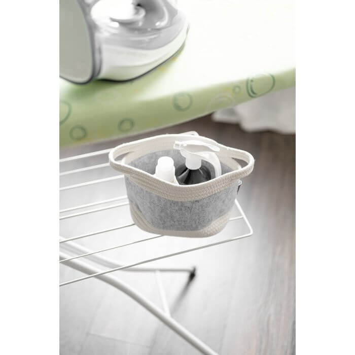 Bea 2.5L Felt Storage Basket Light Grey - HOME STORAGE - Baskets and Totes - Soko and Co