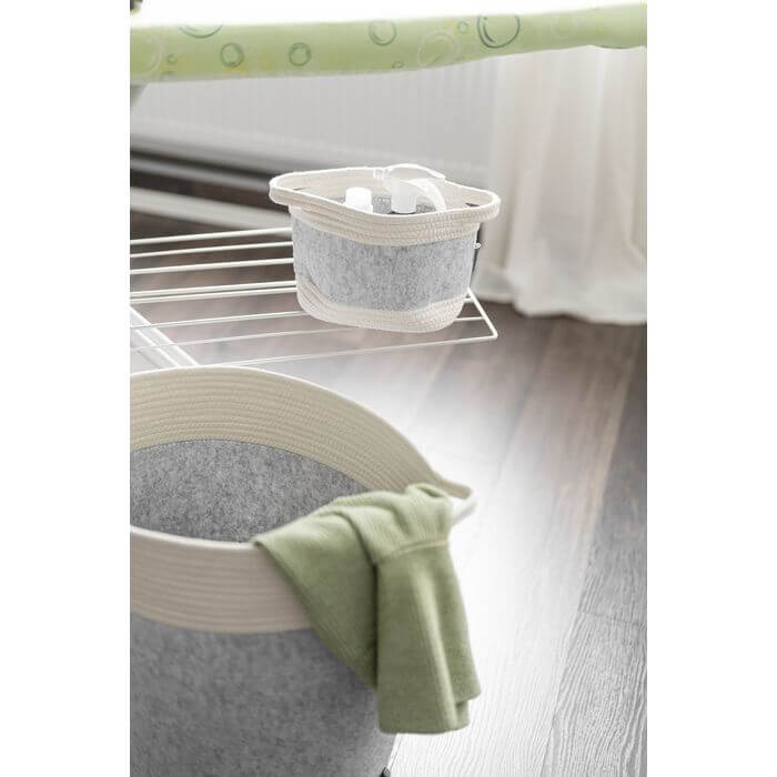 Bea 2.5L Felt Storage Basket Light Grey - HOME STORAGE - Baskets and Totes - Soko and Co