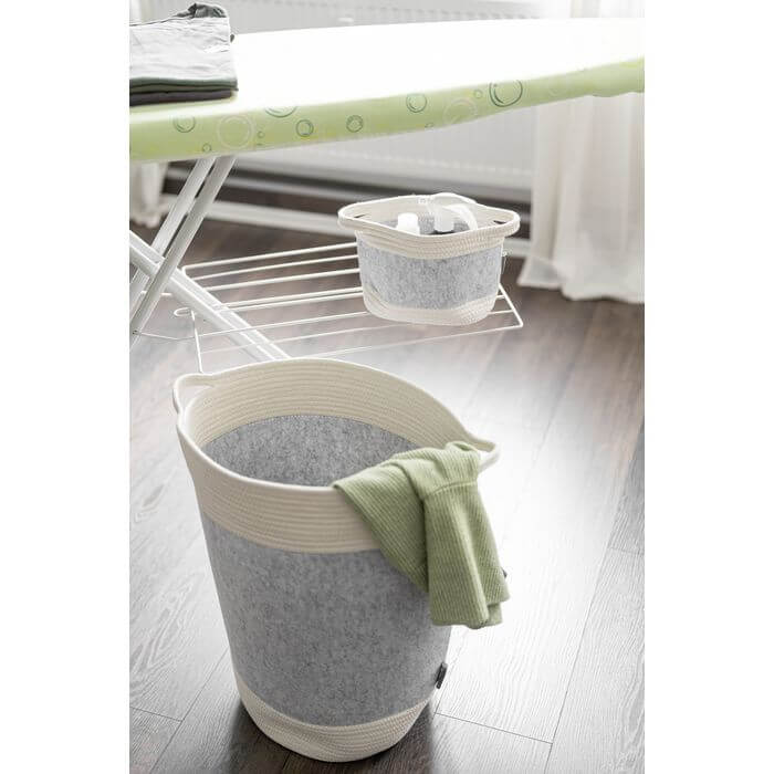 Bea 2.5L Felt Storage Basket Light Grey - HOME STORAGE - Baskets and Totes - Soko and Co