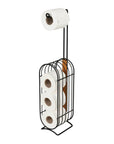 Brendola Freestanding Toilet Roll Holder and Dispenser Bamboo - BATHROOM - Toilet Roll Holders - Soko and Co