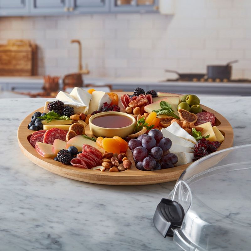 Build-a-Board Round Divided Charcuterie Board - LIFESTYLE - Picnic - Soko and Co